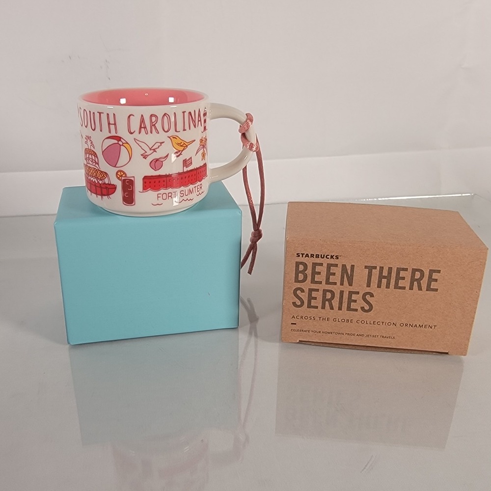 Starbucks SOUTH CAROLINA 2oz Ornament Mug Been There Series Mini Cup NIB‎